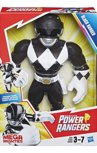 Muñeco Heroes Mega Playskool  Power Rangers Black Hasbro 