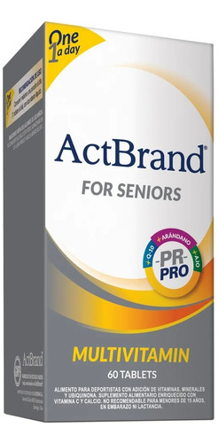 Actbrand Multivitamínico Senior 60 Tabletas