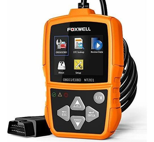 Foxwell Nt201 Escáner Obd2 Automático Verificar Lector De Có