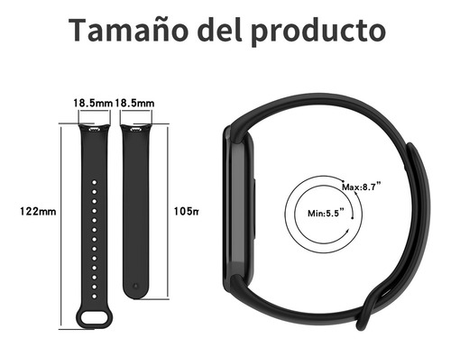 Silicon Correa De 4 Piezas Para Xiaomi Smart Band 9 8