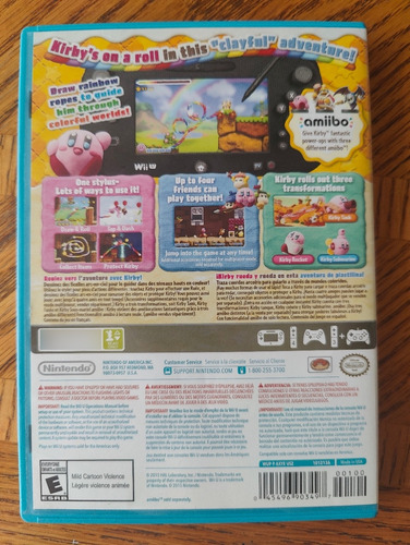 Kirby And The Rainbow Curse Nintendo Wii U Original Excelent (Usado)