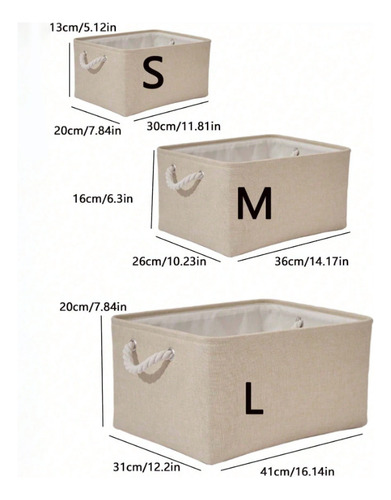 My Cesta De Almacenamiento De Tela Plegable Con Asas,