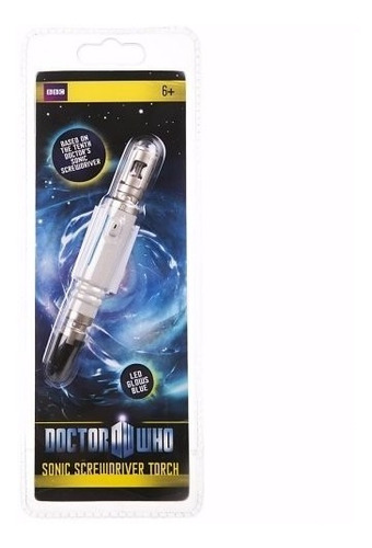 Lanterna Led Azul Chave Sônica - 10º Doctor Who
