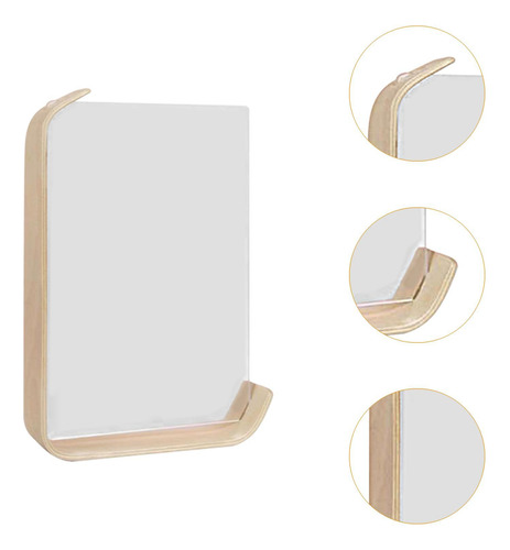 Marco De Imagen De Madera Transparente De Mesa Acrílica