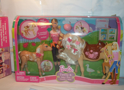 Barbie Mattel Tawni Poni Y Baby Poni. Cuidadora De Ponis
