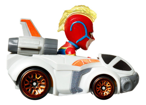 Hot Wheels Racerverse Vehículo Capitana Marvel En Jet Lucha