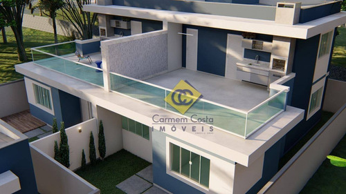 Imagem 3 de 12 de Casa Com 3 Quartos À Venda, 120 M² Por R$ 390.000 - Colinas - Rio Das Ostras/rj - Ca1887