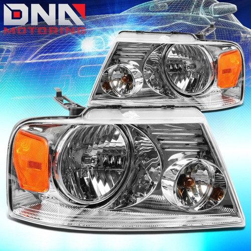 Par De Faros Lobo F150 F-150 04-08 Derecho E Izquierdo