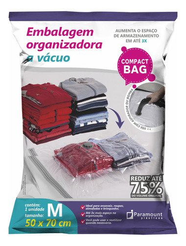 Bolsa organizadora para aspiradora, ropa, mantas, edredón, 50 x 70 cm