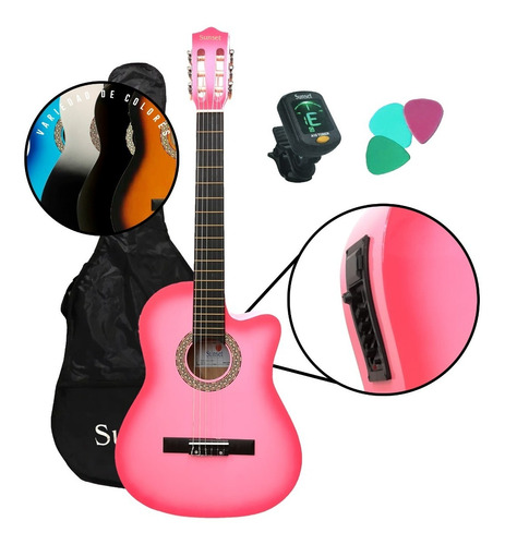 Guitarra Electrocriolla Clasica Criolla Eq + Accesorios