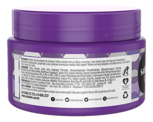Salon Line Meu Liso Máscara Prata 300ml