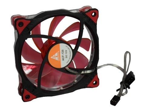 Fancooler Para Pc Gamer De 12x12 Rojo