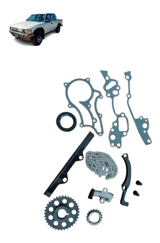 Kit Distribución 22r Nafta Toyota Hilux 1993-1997 9 Piezas