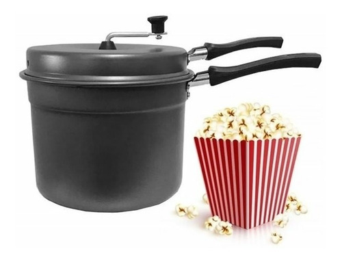 Imagen 2 de 3 de Pochoclera De Teflon Con Caja Familiar 20 Cm Ramos