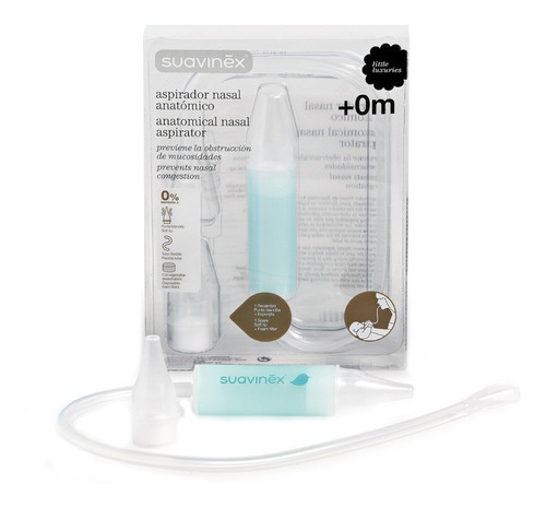 Aspirador Nasal Anatomico Suavinex Color Blanco