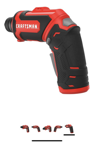 Destornillador Electrico Craftsman, Recargable Color Rojo Frecuencia 0