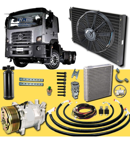 Kit Ar Condicionado Constellation Vw Sem Suporte Compressor