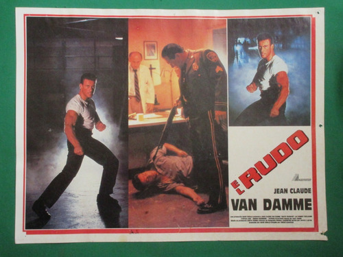 Jean-claude Van Damme El Rudo Original Cartel De Cine 3