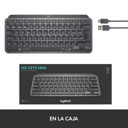 Imagen 7 de 10 de Teclado Avanzado Recargable Logitech Mx Keys Mini - Negro