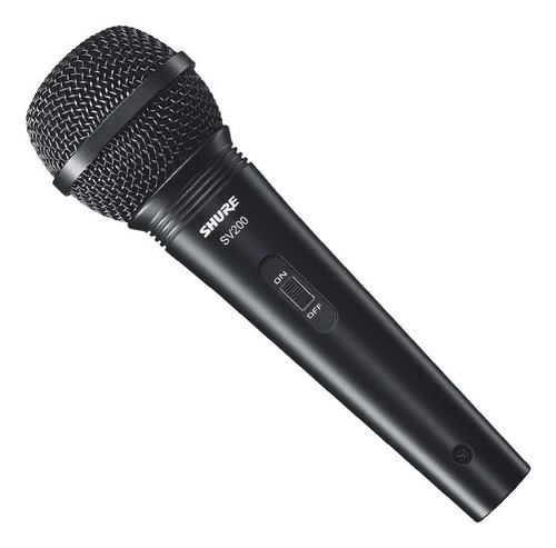 Microfono Shure Sv200 Con Cable Color Negro