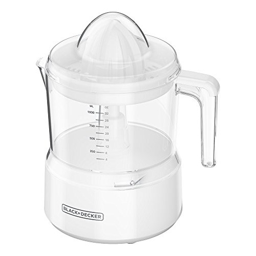 Black + Decker Exprimidor De Jugos Cítricos De 32 Oz, Blanco