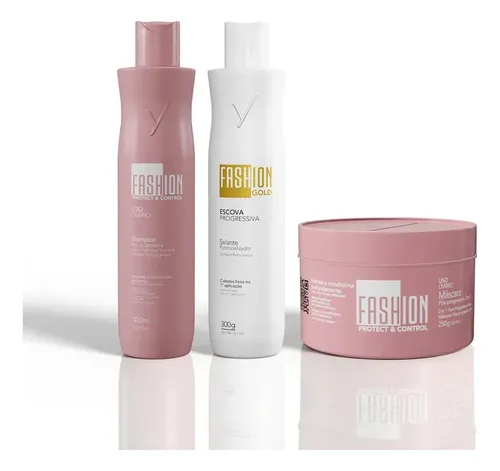 Kit Escova Progressiva Fashion Gold Baby 300g
