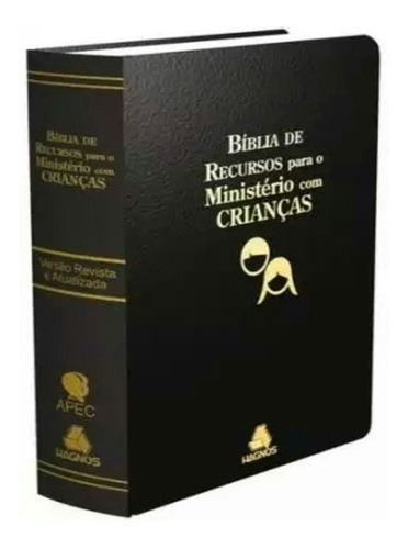 Bíblia de recursos para o ministério com crianças - APEC - Luxo PU preta, de Klock, Gayle. Editora Hagnos Ltda em português, 2003