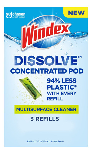 Windex Disolver Cápsulas Concentradas, Limpiador Multisu