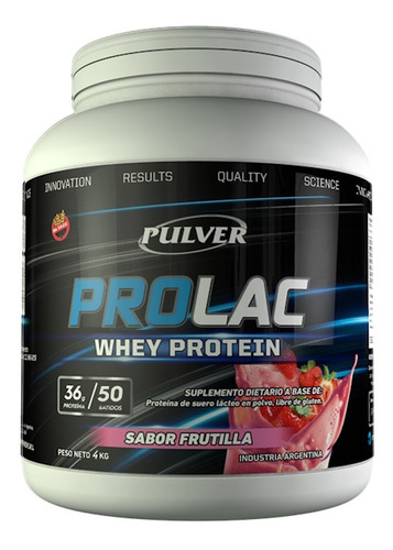 Proteína Prolac Whey 4 Kilos Suero Lácteo Pulver