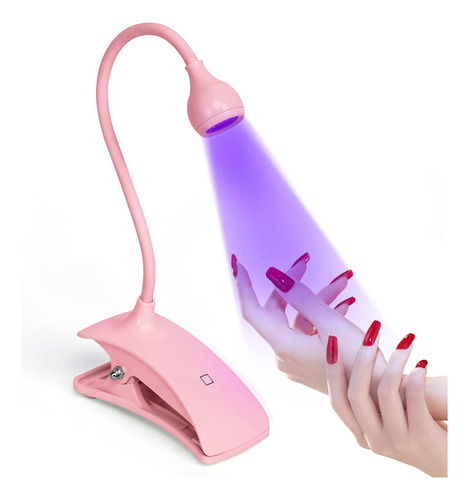 Lámpara De Uñas Led Uv 3w Para Uñas Mini Cuello De Cisne Led