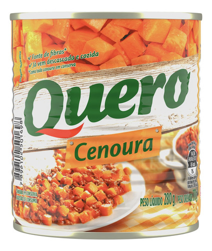 Cenoura em Conserva Quero Lata 170g