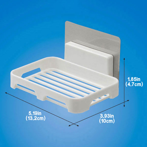 Dispensador De Jabón De Baño De Plástico Con Autoadhesivo