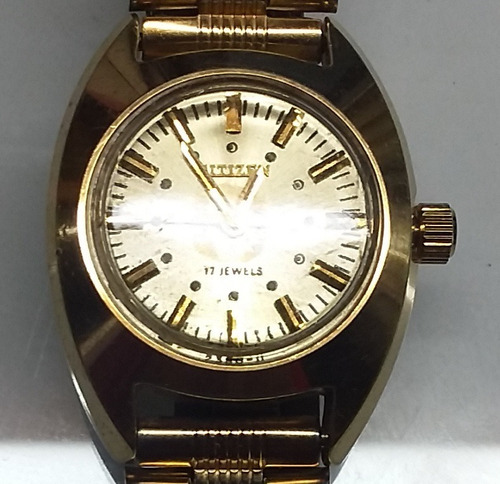 Reloj Citizen Original Cuerda Dama Dorado 17 Jewels $399!!!