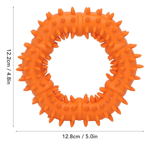Dog Thorn Toy Chew Design Rubber Lightweight Throwing