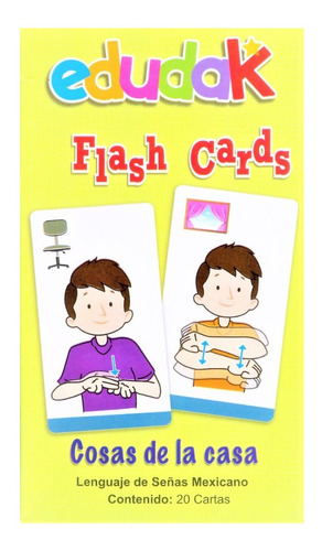Flash Cards Lenguaje De Señas Mexicano - Cosas De La Casa