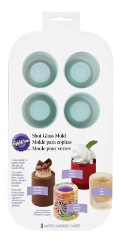 Imagen 1 de 9 de Molde De Silicona Vasitos Shot Chocolate Wilton Titanweb