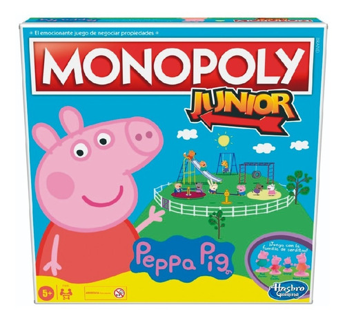 Monopoly Junior Peppa Pig Juego De Mesa Niños Hasbro F1656