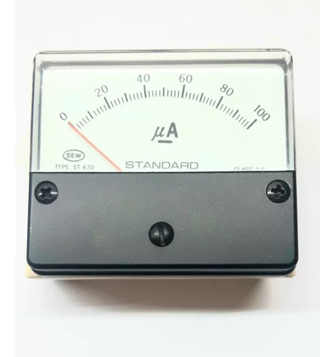 Micro Amperimetro Analógico Panel St-670 100u A Micro Amp.