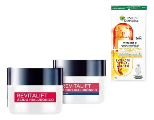 Rutina Loreal Expert Revitalift Crema Dia Fps20 + Noche