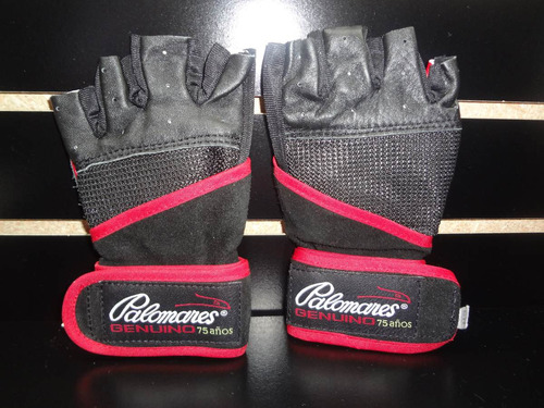 Par De Guantes Pesista Remate Remate Piel  Palomares Genuino