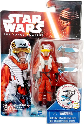 X-wing Pilot Asty Star Wars: The Force Awakens 3 3/4 Hasbro