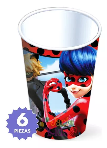 Vasos Ladybug 220ml para Fiestas y Cumpleaños