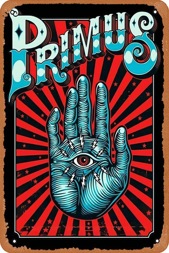 Airbnk Music Rock Metal Primus Poster 12 X 8 Vintage Metal T