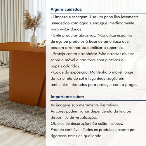 Mesa De Jantar Retangular 78x170x90cmtampo Mdf Wt