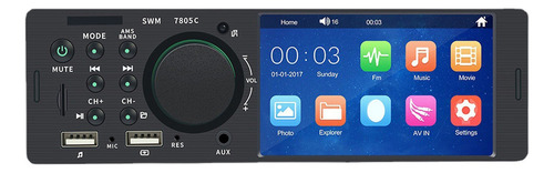 Som Automotivo Mp5 Player Com Tela Sensível Ao Toque