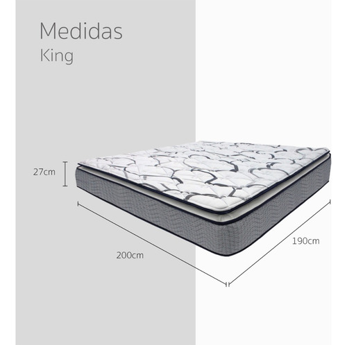 Colchón King Size Restonic Deluxe Semi Firme