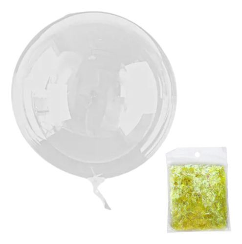 Globos Burbuja Cristal Transparente Pvc X10 Uni 40cm Brillo