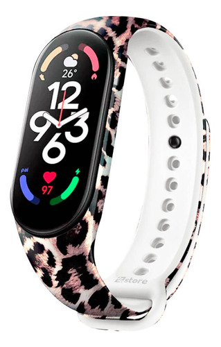 Correa Compatible Para Xiaomi Mi Band 7 Con Animal Print