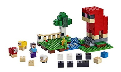 Kit De Construcción Lego Minecraft The Wool Farm 21153 (260