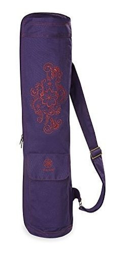 Gaiam Cargo Yoga Mat Bag, Deep Plum Surf